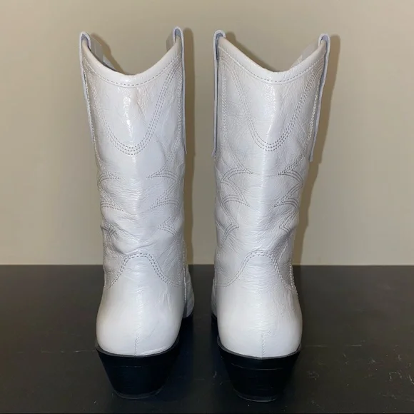 Rebecca Minkoff Kaiegan Cowboy Boots White NIB 5 - Picture 6 of 8